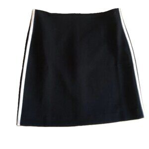 NWT Banana Republic Black Skirt with Side Stripes Size 0